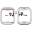 For Apple Watch Series  8 / 9 41MM LTE Aluminium Alloy Middle Frame Bezel Plate with Crown Spin Axis Flex Cable(Silver) - free shipping - PMC TechLife - Order now!