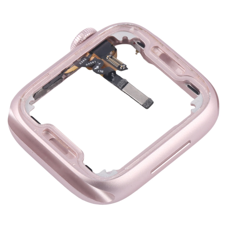 For Apple Watch Series 9 45MM LTE Aluminium Alloy Middle Frame Bezel Plate with Crown Spin Axis Flex Cable(Pink) - Middle Frame by PMC TechLife | Online Shopping South Africa | PMC TechLife | Buy Now Pay Later Mobicred