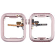 For Apple Watch Series 9 41MM GPS Aluminium Alloy Middle Frame Bezel Plate with Crown Spin Axis Flex Cable(Pink) - free shipping - PMC TechLife - Order now!