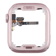 For Apple Watch Series 9 45MM GPS Aluminium Alloy Middle Frame Bezel Plate with Crown Spin Axis Flex Cable(Pink)