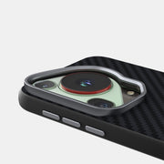 For Huawei Pura 70 ABEEL C Carbon Fiber Series 6D Micro Relief MagSafe Phone Case(Black Blue)