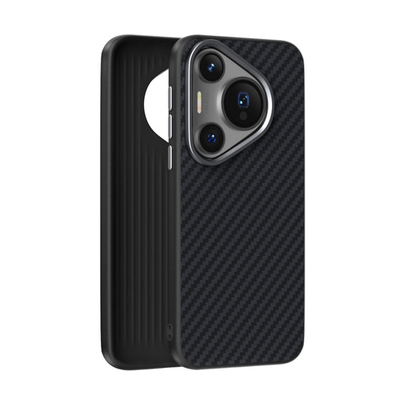 For Huawei Pura 70 Pro / 70 Pro+ ABEEL C Carbon Fiber Series 6D Micro Relief MagSafe Phone Case(Black)
