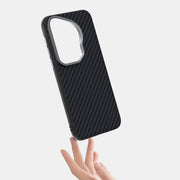 For Huawei Pura 70 Pro / 70 Pro+ ABEEL C Carbon Fiber Series 6D Micro Relief MagSafe Phone Case(Black)