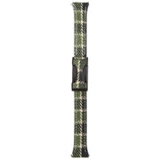 20mm Universal Slim Magnetic Buckle Napped Fabric Leather Watch Band(Green)
