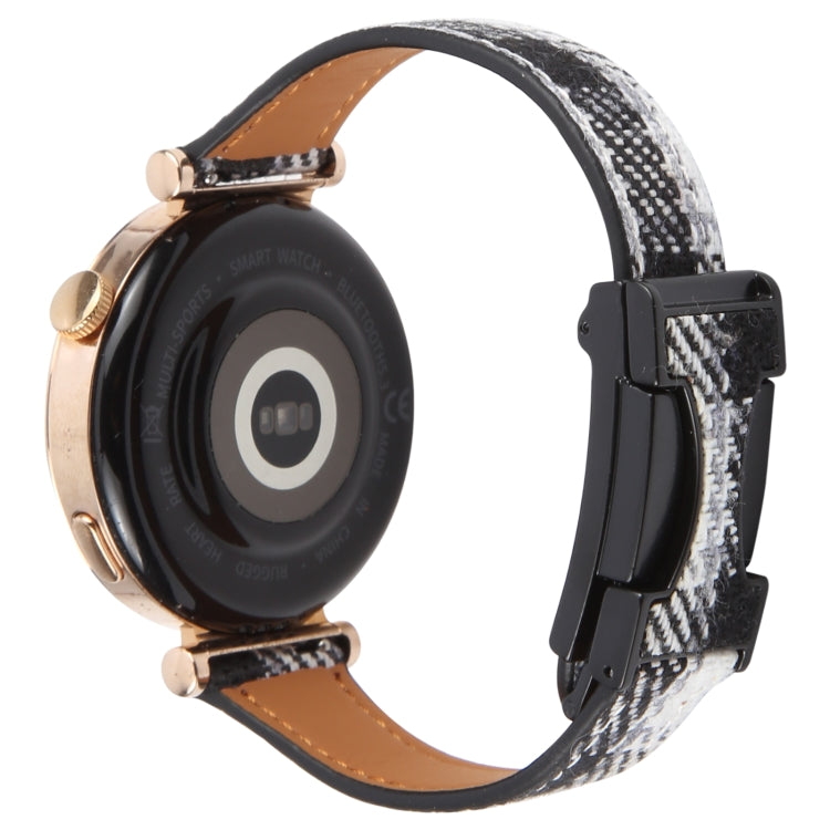 20mm Universal Slim Magnetic Buckle Napped Fabric Leather Watch Band(Grey) - free shipping - PMc TechLife - Order now!