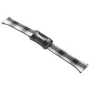 20mm Universal Slim Magnetic Buckle Napped Fabric Leather Watch Band(Grey)