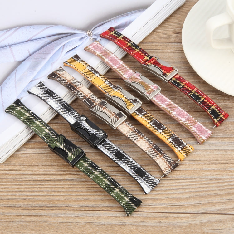 18mm Universal Slim Magnetic Buckle Napped Fabric Leather Watch Band(Brown) - free shipping - PMc TechLife - Order now!