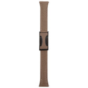 20mm Universal Slim Magnetic Buckle Genuine Leather Watch Band(Dark Brown)