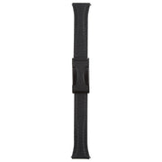 20mm Universal Slim Magnetic Buckle Genuine Leather Watch Band(Black)
