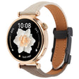 22mm Universal Slim Magnetic Buckle Genuine Leather Watch Band(Dark Brown Light Grey) - 22mm Bands by PMc TechLife | Online Shopping South Africa | PMc TechLife | Buy Now Pay Later Mobicred