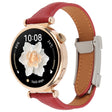 22mm Universal Slim Magnetic Buckle Genuine Leather Watch Band(Red) - free shipping - PMc TechLife - Order now!
