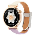 22mm Universal Slim Magnetic Buckle Genuine Leather Watch Band(Purple Beige) - free shipping - PMc TechLife - Order now!