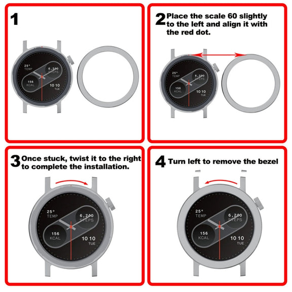 For CMF Watch Pro 2 Smart Watch Metal Bezel Ring Frame Without Words Version(Grey)
