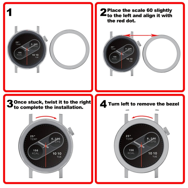 For CMF Watch Pro 2 Smart Watch Metal Bezel Ring Frame Without Words Version(Grey)