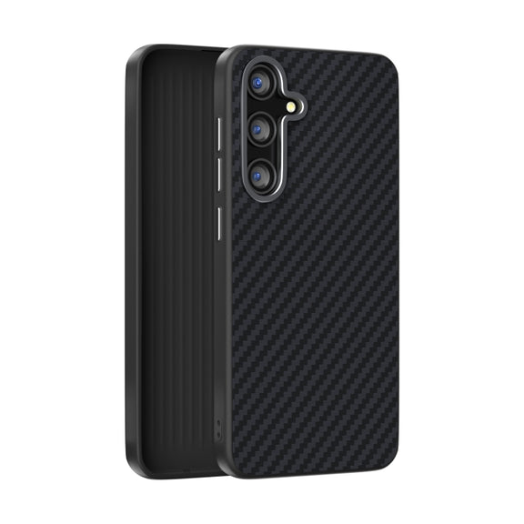 For Samsung Galaxy S25 5G / S24 5G ABEEL C Carbon Fiber Series 6D Micro Relief MagSafe Phone Case(Black)