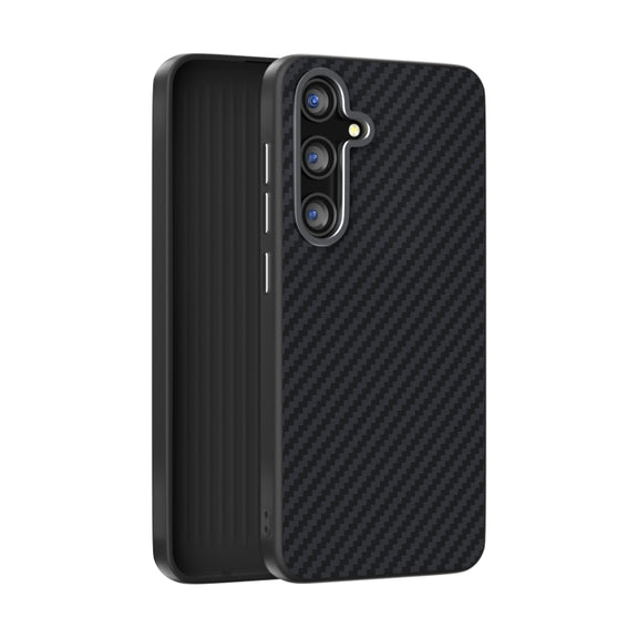 For Samsung Galaxy S25+ 5G / S24+ 5G ABEEL C Carbon Fiber Series 6D Micro Relief MagSafe Phone Case(Black)