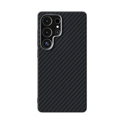 For Samsung Galaxy S25 Ultra 5G ABEEL C Carbon Fiber Series 6D Micro Relief MagSafe Phone Case(Black)