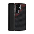 For Samsung Galaxy S25 Ultra 5G ABEEL C Carbon Fiber Series 6D Micro Relief MagSafe Phone Case(Black Red) - Galaxy S25 Ultra 5G Cases by PMC TechLife | Online Shopping South Africa | PMC TechLife | Buy Now Pay Later Mobicred