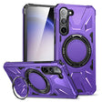 For Samsung Galaxy S25+ 5G MagSafe Magnetic Shockproof Phone Case with Ring Holder(Purple) - free shipping - PMC Jewellery - Order now!