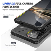For Samsung Galaxy S25 Ultra 5G MagSafe Magnetic Shockproof Phone Case with Ring Holder(Black)