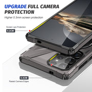 For Samsung Galaxy S25 Ultra 5G MagSafe Magnetic Shockproof Phone Case with Ring Holder(Dark Grey)