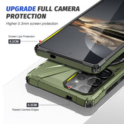 For Samsung Galaxy S25 Ultra 5G MagSafe Magnetic Shockproof Phone Case with Ring Holder(Dark Green)