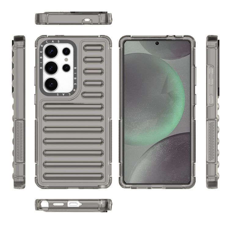 For Samsung Galaxy S25 Ultra 5G High Transparency TPU Hybrid PC Airbag Phone Case(Transparent Black) - Galaxy S25 Ultra 5G Cases by PMC Jewellery | Online Shopping South Africa | PMC Jewellery | Buy Now Pay Later Mobicred