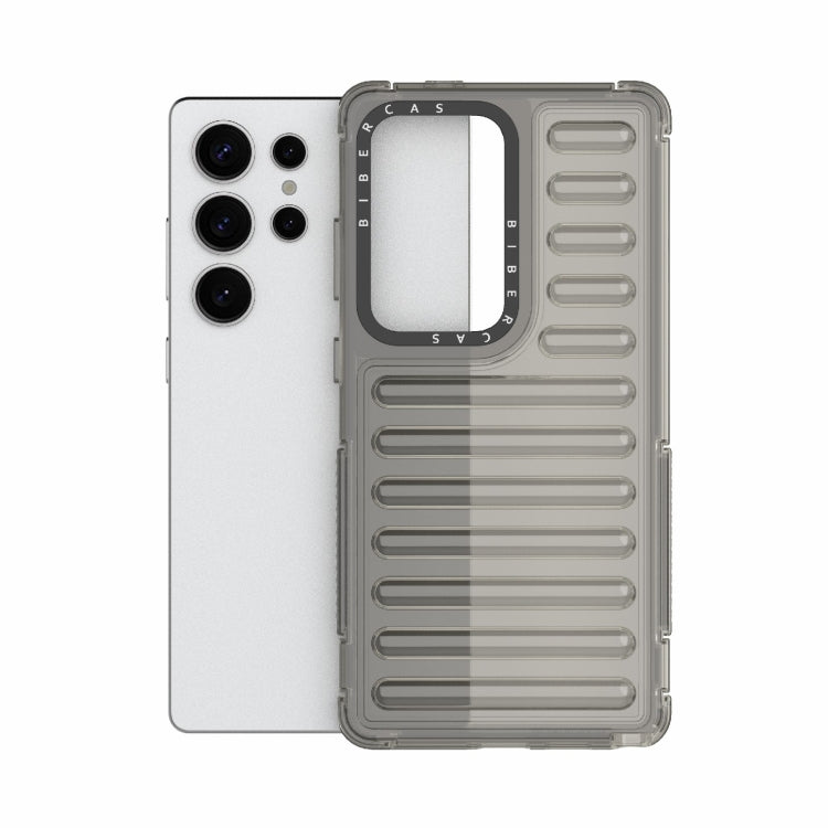 For Samsung Galaxy S25 Ultra 5G High Transparency TPU Hybrid PC Airbag Phone Case(Transparent Black) - Galaxy S25 Ultra 5G Cases by PMC Jewellery | Online Shopping South Africa | PMC Jewellery | Buy Now Pay Later Mobicred