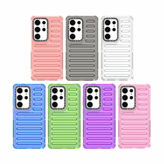 For Samsung Galaxy S25 Ultra 5G High Transparency TPU Hybrid PC Airbag Phone Case(Transparent Blue)