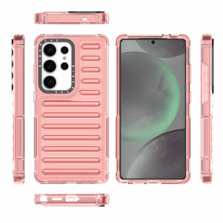 For Samsung Galaxy S25 Ultra 5G High Transparency TPU Hybrid PC Airbag Phone Case(Pink) - Galaxy S25 Ultra 5G Cases by PMC Jewellery | Online Shopping South Africa | PMC Jewellery | Buy Now Pay Later Mobicred