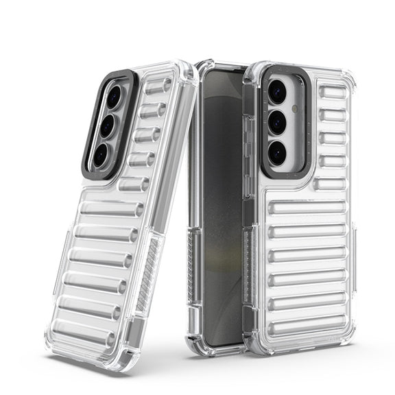 For Samsung Galaxy S25 5G High Transparency TPU Hybrid PC Airbag Phone Case(Transparent)