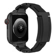 For Apple Watch 46mm / 49mm / 45mm / 44mm T-shaped Magnetic Buckle Stainless Steel Rubber Watch Band(Black Black Buckle) - free shipping - PMC TechLife - Order now!