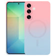 For Samsung Galaxy S25+ 5G Liquid TPU Silicone Gradient MagSafe Phone Case(Pink Blue) - Galaxy S25+ 5G Cases by PMC TechLife | Online Shopping South Africa | PMC TechLife | Buy Now Pay Later Mobicred