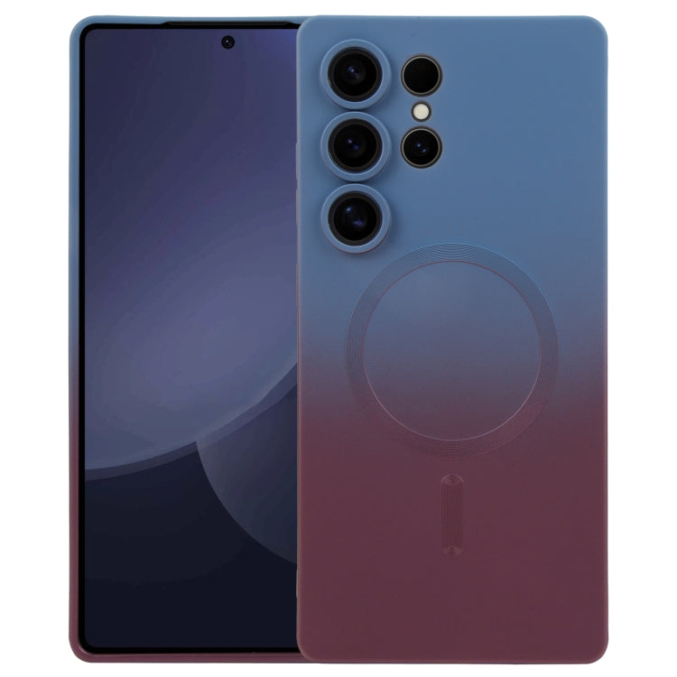 For Samsung Galaxy S25 Ultra 5G Liquid TPU Silicone Gradient MagSafe Phone Case(Blue Purple) - Galaxy S25 Ultra 5G Cases by PMC TechLife | Online Shopping South Africa | PMC TechLife | Buy Now Pay Later Mobicred