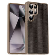 For Samsung Galaxy S25 Ultra 5G Pita Series TPU + PC Texture Phone Case(Gold)