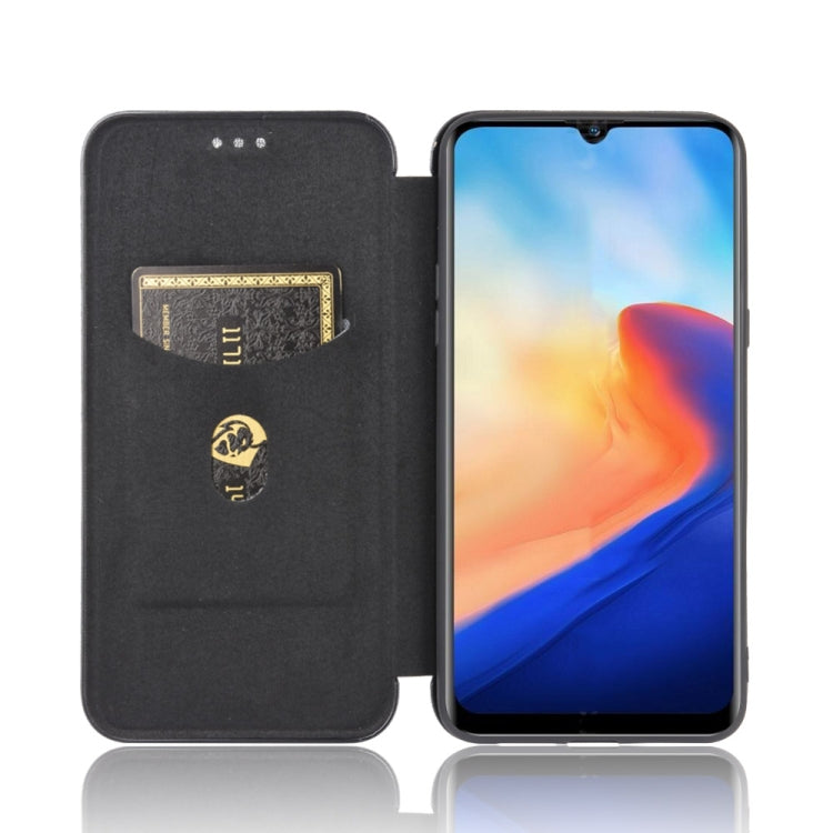 For Blackview A80 Carbon Fiber Texture Horizontal Flip TPU + PC + PU Leather Case with Card Slot(Black) - More Brand by PMC TechLife | Online Shopping South Africa | PMC TechLife