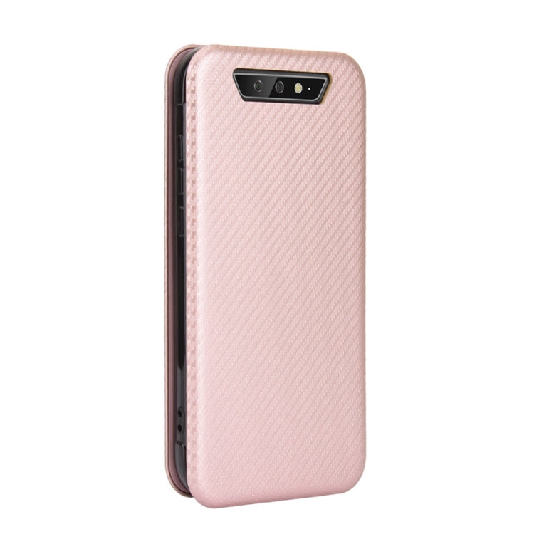 For Blackview BV5500 / BV5500 Pro / BV5500 Plus Carbon Fiber Texture Horizontal Flip TPU + PC + PU Leather Case with Card Slot(Pink) - More Brand by PMC TechLife | Online Shopping South Africa | PMC TechLife | Buy Now Pay Later Mobicred