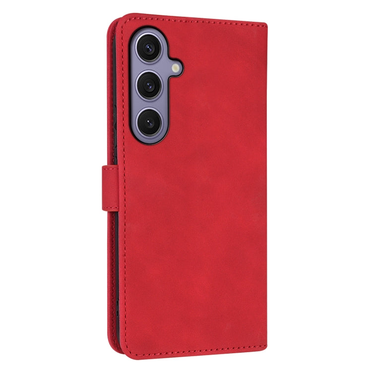 For Samsung Galaxy S25 5G AZNS Skin Feel Calf Texture Flip Leather Phone Case(Red)