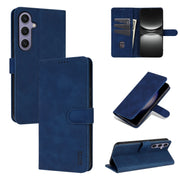 For Samsung Galaxy S25+ 5G AZNS Skin Feel Calf Texture Flip Leather Phone Case(Blue)