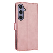 For Samsung Galaxy S25+ 5G AZNS Skin Feel Calf Texture Flip Leather Phone Case(Rose Gold)