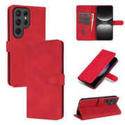 For Samsung Galaxy S25 Ultra 5G AZNS Skin Feel Calf Texture Flip Leather Phone Case(Red)