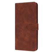 For Samsung Galaxy S25 Ultra 5G AZNS Skin Feel Calf Texture Flip Leather Phone Case(Brown)
