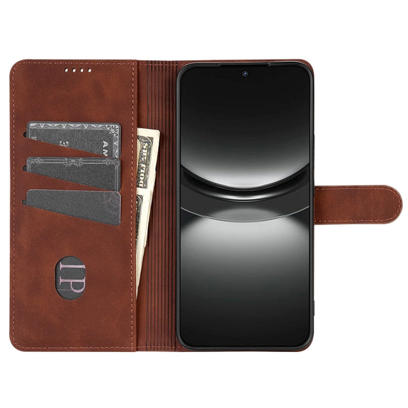 For Samsung Galaxy S25 Ultra 5G AZNS Skin Feel Calf Texture Flip Leather Phone Case(Brown)