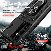 For Samsung Galaxy S25 5G Sliding Camshield Holder Phone Case(Black)