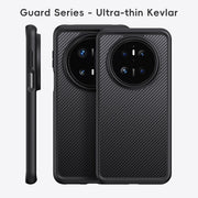 For Huawei Mate 70 Pro / 70 Pro+ Carbon Fiber Kevlar MagSafe Magnetic Phone Case(Black)