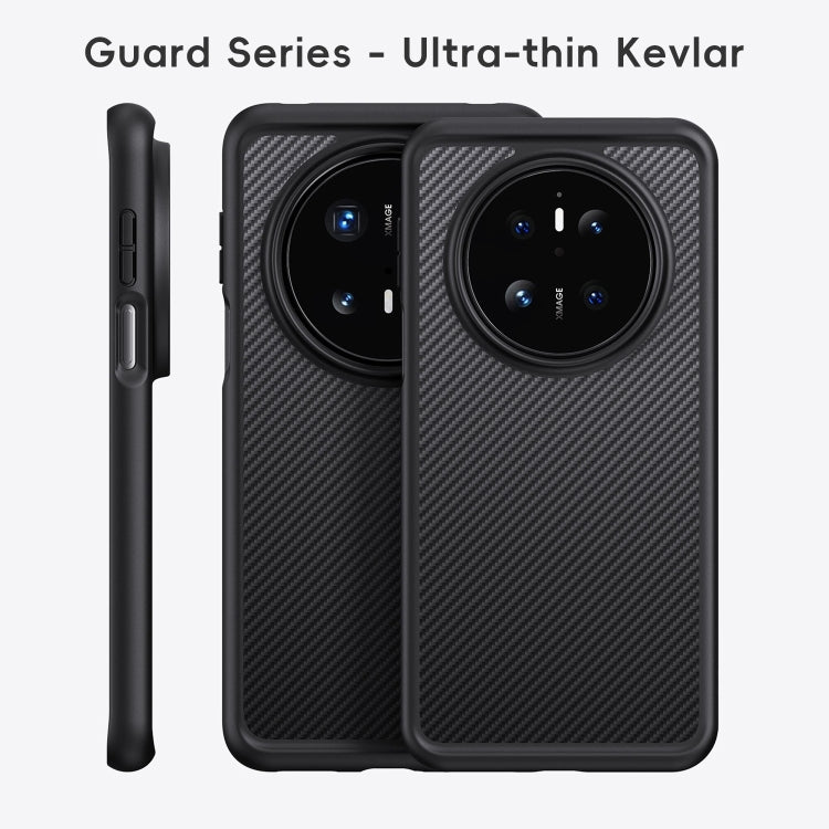 For Huawei Mate 70 Pro / 70 Pro+ Carbon Fiber Kevlar MagSafe Magnetic Phone Case(Black)
