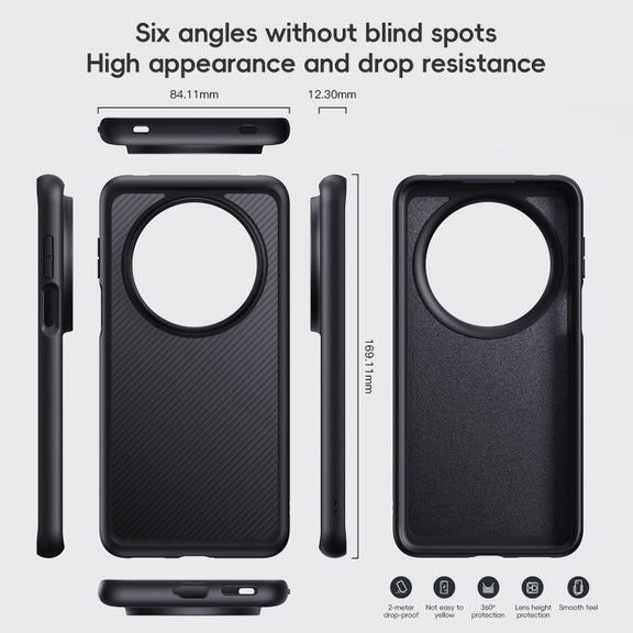 For Huawei Mate 70 Pro / 70 Pro+ Carbon Fiber Kevlar MagSafe Magnetic Phone Case(Black)