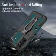 For Samsung Galaxy S25 Ultra 5G Armor Warrior Shockproof PC + TPU Phone Case(Army Green)