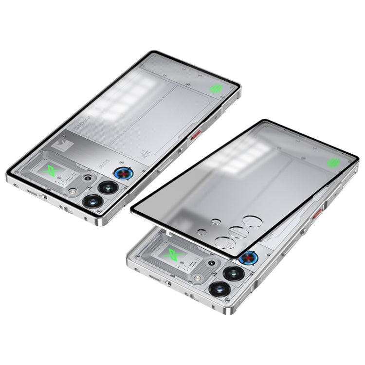 For ZTE nubia Red Magic 10 Pro / 10 Pro+ Snap Buckle Metal Frame Frosted Phone Case(Silver) - ZTE Cases by PMC TechLife | Online Shopping South Africa | PMC TechLife | Buy Now Pay Later Mobicred