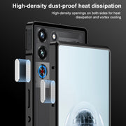 For ZTE nubia Red Magic 10 Pro / 10 Pro+ Snap Buckle Metal Frame Frosted Phone Case(Sierra Blue)